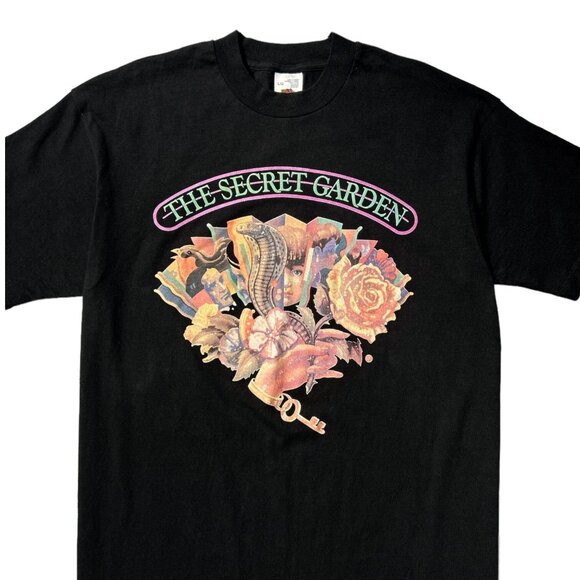 90s Vintage The Secret Garden T-shirt Single Stitch Book Movie Collage Graphic. - Picture 2 of 7